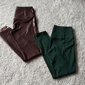 Athleta Women's Brown and Green Leggings